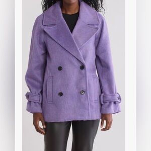 NWT Avec Les Filles arctic berry peacoat - Small